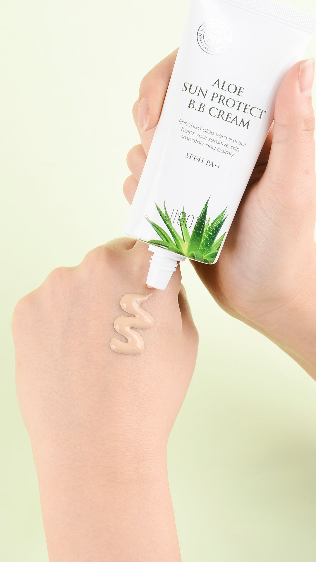 JIGOTT B. B Cream con Protector Solar con Extracto de Aloe SPF41 PA++ – Kanao Kr