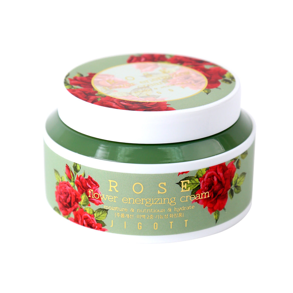 JIGOTT Crema Energizante con Extracto de Rosas, Niacinamida, Adenosina